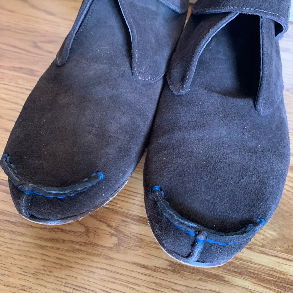 Donald Pliner Brown Suede Booties sz9 - Picture 11 of 13